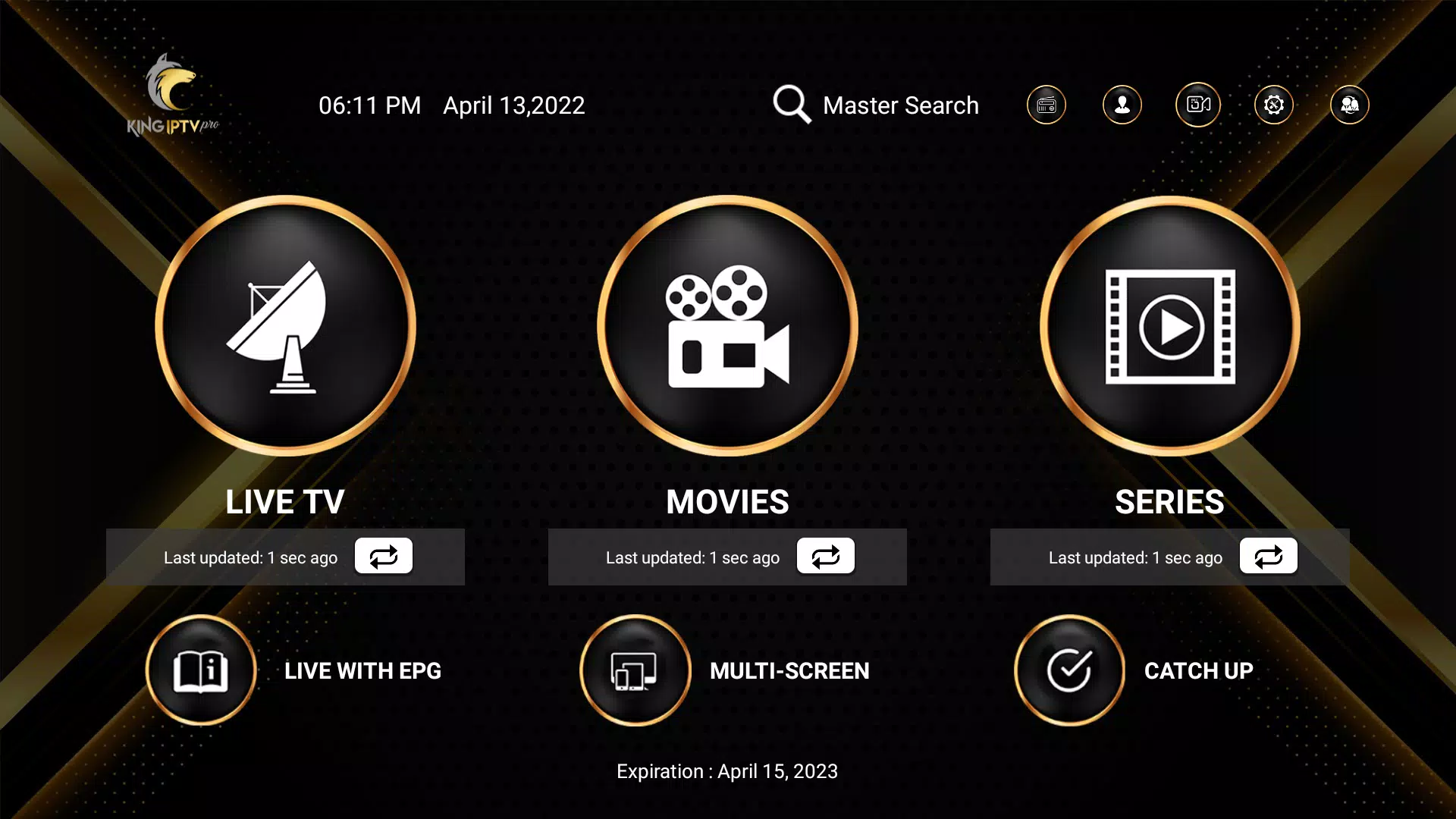 King IPTV APK โ Perfect Gold Player